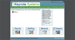 Desktop Screenshot of keynotesystems.com