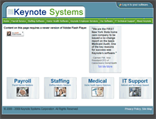 Tablet Screenshot of keynotesystems.com